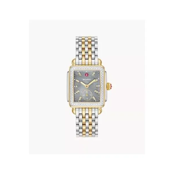 Michele Watch Deco Mid Two-Tone Diamond Watch SVS Fine Jewelry Oceanside, NY