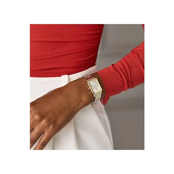 Michele Watch Deco Park Two-Tone Watch Image 2 SVS Fine Jewelry Oceanside, NY