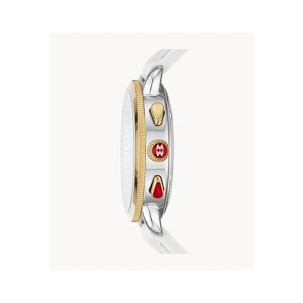 Michele Watch Sporty Sport Sail White Silicone Watch Image 2 SVS Fine Jewelry Oceanside, NY