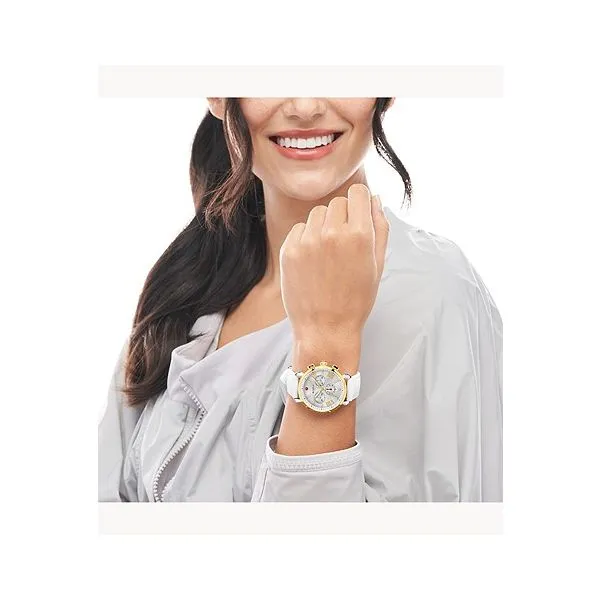 Michele Watch Sporty Sport Sail White Silicone Watch Image 3 SVS Fine Jewelry Oceanside, NY