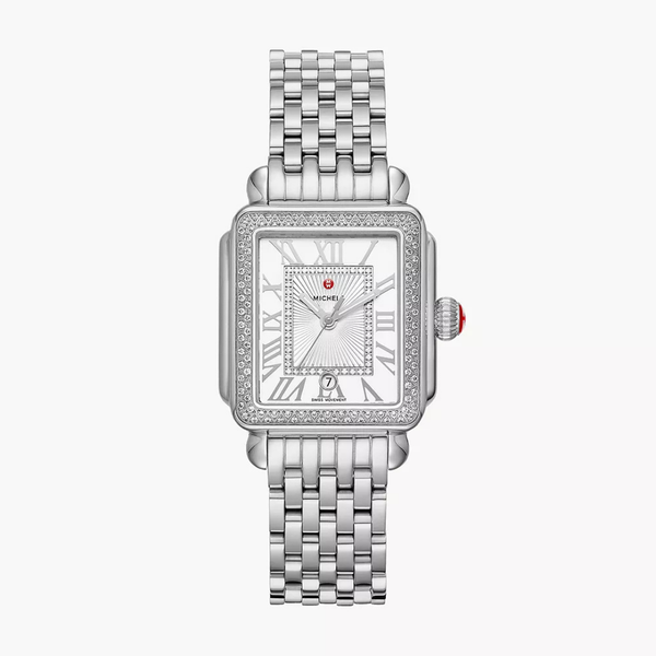 MICHELE Deco Madison Mid Diamond Watch, Stainless Steel, 0.60ctw Image 3 SVS Fine Jewelry Oceanside, NY