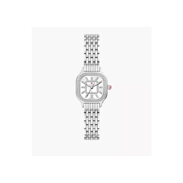 Michele Watch Meggie Mini Stainless Steel Watch SVS Fine Jewelry Oceanside, NY