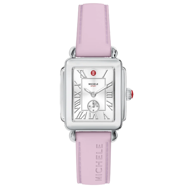 Michele Watch Deco Sport Mid Stainless Pink Watch SVS Fine Jewelry Oceanside, NY