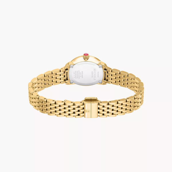 MICHELE Serein Oval Diamond Watch, 18K Gold-Plated, 0.38ctw Image 5 SVS Fine Jewelry Oceanside, NY