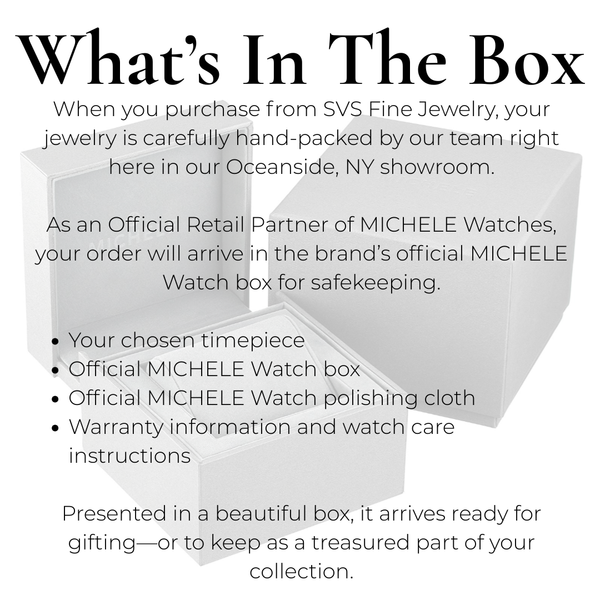 Michele Watch Deco Stainless Diamond Watch Image 5 SVS Fine Jewelry Oceanside, NY