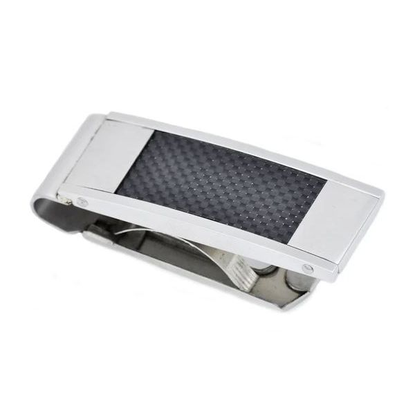 Men's Carbon Fiber And Stainless Steel Money Clip SVS Fine Jewelry Oceanside, NY