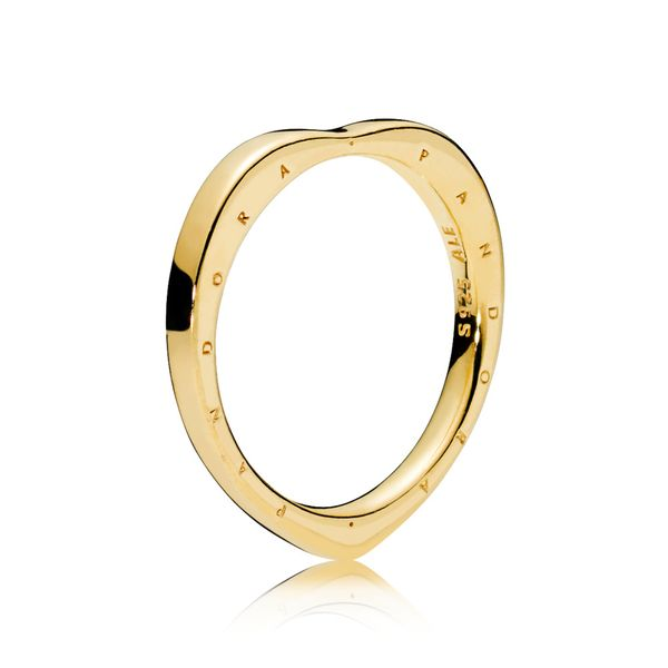 Pandora People Collection Yellow Gold Plated Silver Ring SVS Fine Jewelry Oceanside, NY