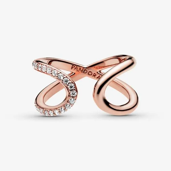 Pandora Passions Collection Rose Gold Plated Silver Ring Image 2 SVS Fine Jewelry Oceanside, NY