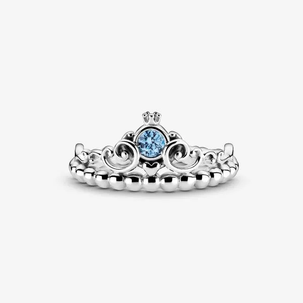 Pandora Disney x Pandora Collection Cinderella Blue Tiara Ring SVS Fine Jewelry Oceanside, NY