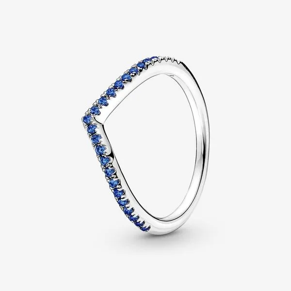 Pandora Timeless Collection Sterling Silver Blue Ring SVS Fine Jewelry Oceanside, NY