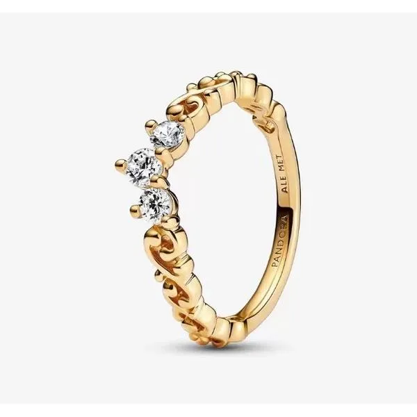 Pandora Moments Collection Gold Plated Silver Ring SVS Fine Jewelry Oceanside, NY