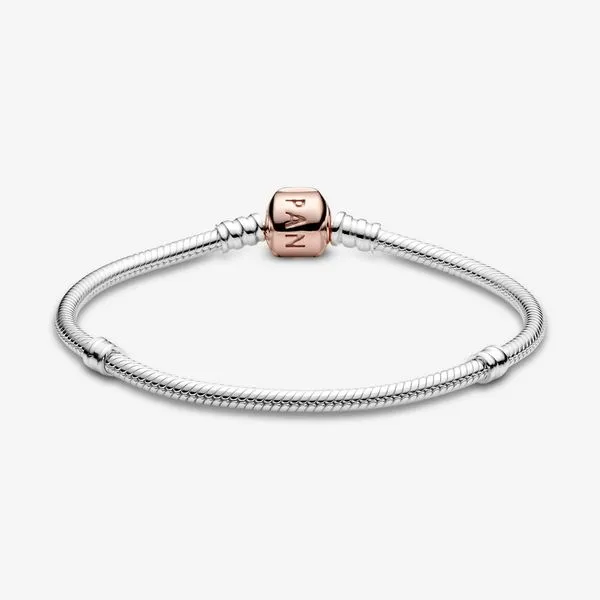 Pandora Icons Collection Rose Gold Plated Silver Bracelet Image 2 SVS Fine Jewelry Oceanside, NY