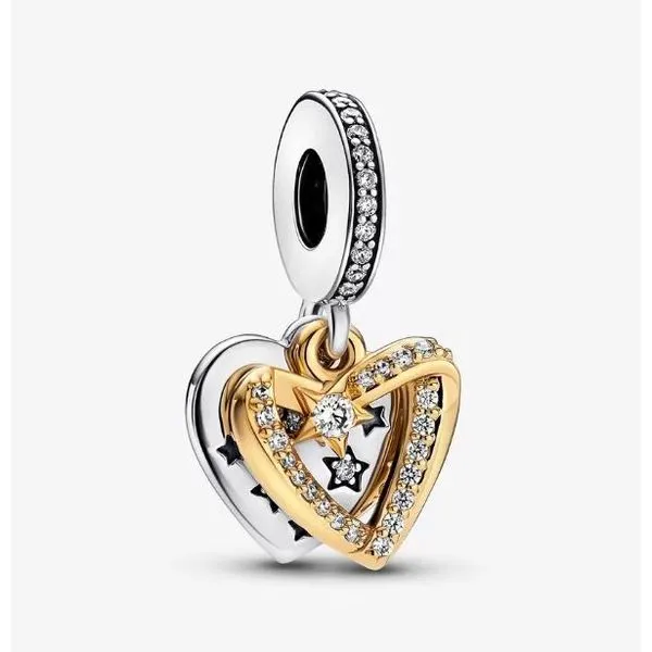 Pandora Moments Collection Gold Plated Silver Charm SVS Fine Jewelry Oceanside, NY