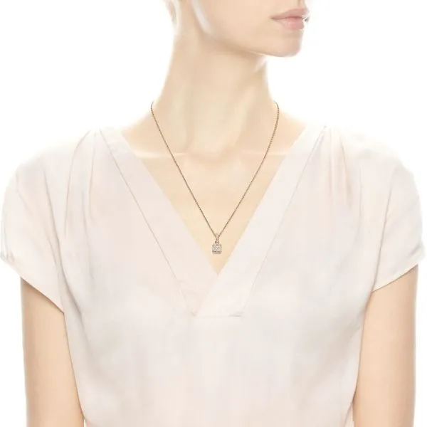 Pandora Timeless Collection 14K Yellow Gold Halo Pendant Image 3 SVS Fine Jewelry Oceanside, NY