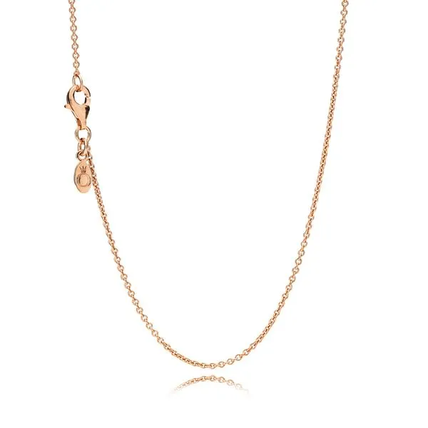 Pandora Icons Collection Rose Gold Plated Silver Necklace SVS Fine Jewelry Oceanside, NY