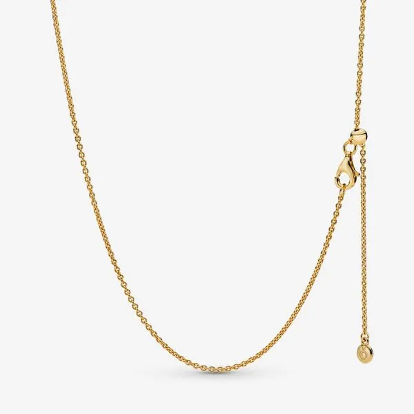 Pandora Icons Collection Yellow Gold Plated Silver Necklace Image 3 SVS Fine Jewelry Oceanside, NY