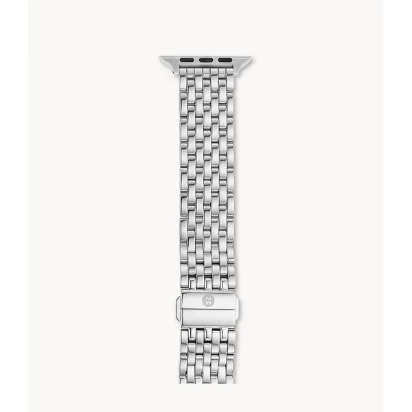 Michele Watch Stainless Steel Apple Watch Band SVS Fine Jewelry Oceanside, NY