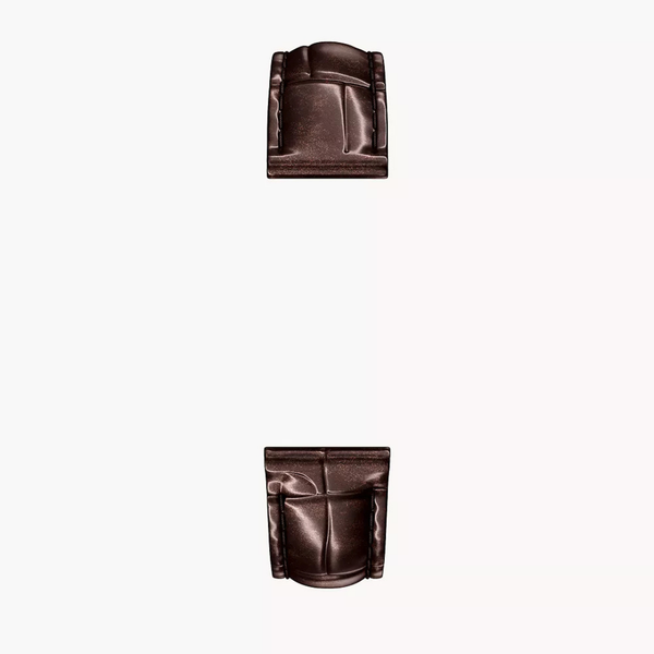 MICHELE 16mm Watch Band, Chocolate Brown Croco-Embossed Leather Image 2 SVS Fine Jewelry Oceanside, NY