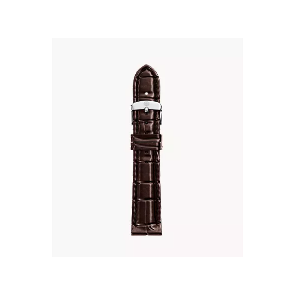 Michele Watch 16 mm Shiny Chocolate Brown Strap SVS Fine Jewelry Oceanside, NY