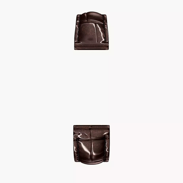 MICHELE 18mm Watch Band, Chocolate Brown Croco-Embossed Leather Image 2 SVS Fine Jewelry Oceanside, NY