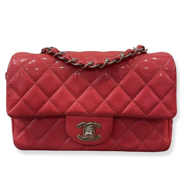 Pre-Owned Chanel Classic Single Flap Quilted Patent Mini Image 2 SVS Fine Jewelry Oceanside, NY