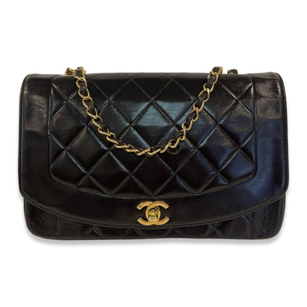 Chanel Vintage Diana Flap Bag Quilted Lambskin Medium (Pre-Owned) SVS Fine Jewelry Oceanside, NY