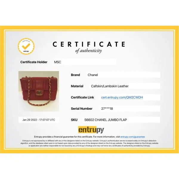 Chanel Vintage Red Vertical Lambskin Jumbo Half Flap (Pre-Owned) Image 5 SVS Fine Jewelry Oceanside, NY