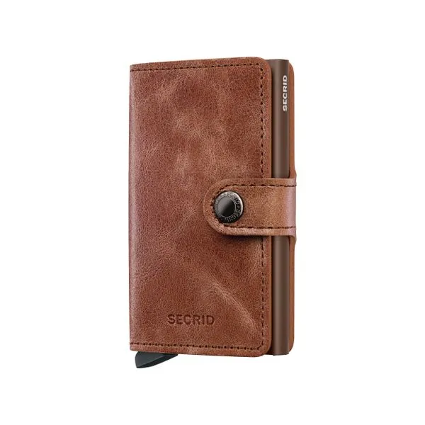 Secrid Miniwallet Vintage Cognac-Brown Wallet SVS Fine Jewelry Oceanside, NY
