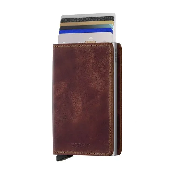 Secrid Slimwallet Vintage Brown Wallet Image 3 SVS Fine Jewelry Oceanside, NY