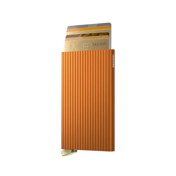 Secrid Premium Cardprotector Fluted Orange + Wallet Image 3 SVS Fine Jewelry Oceanside, NY