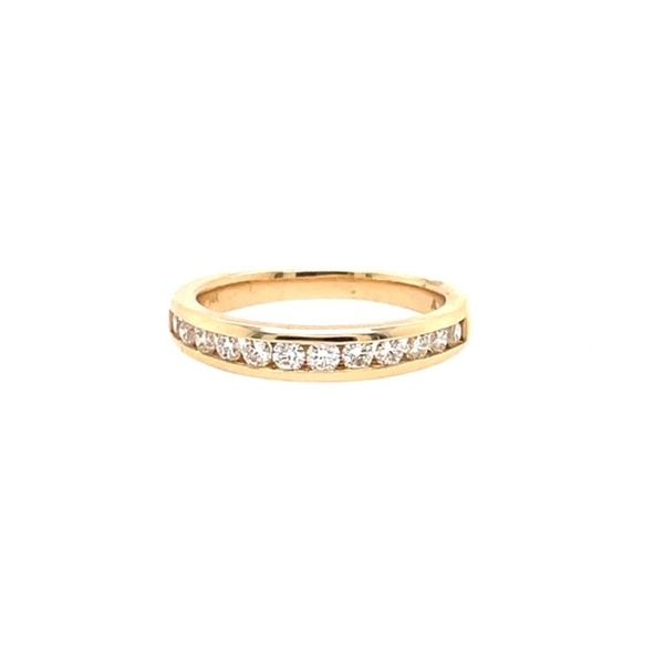 14Kt Yellow Gold Channel Set Diamond Band Swede's Jewelers East Windsor, CT