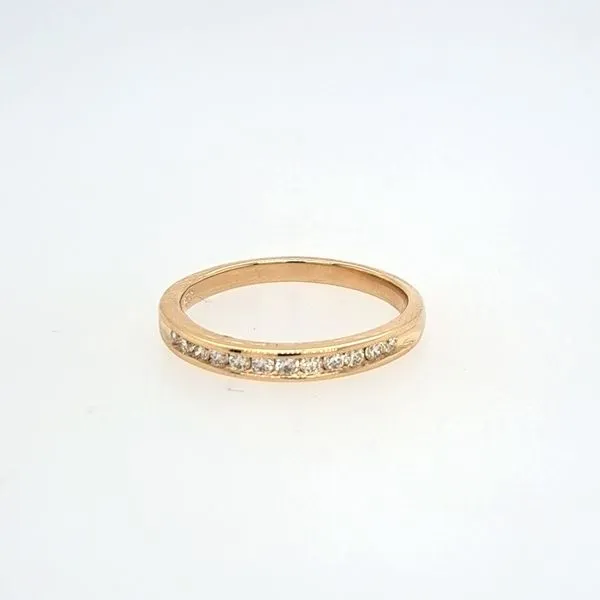 14Kt Yellow Gold Channel Set Band 0.25Ctw Ring Size 7 Swede's Jewelers East Windsor, CT
