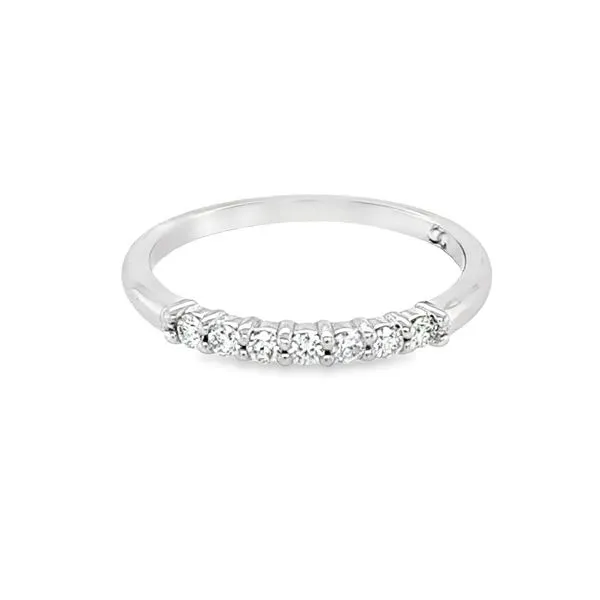 14Kt White Gold 0.25Ctw Diamond Wedding Band Size 7 Swede's Jewelers East Windsor, CT