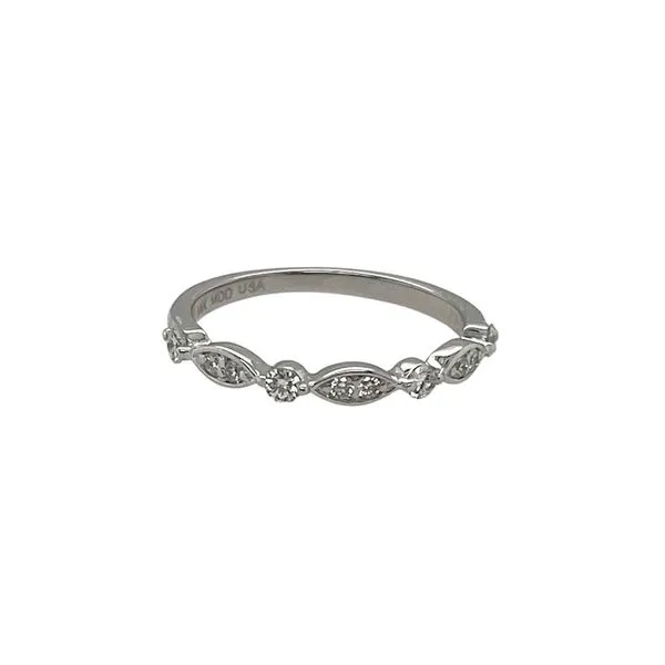 14Kt White Gold Diamond Stackable Ring Swede's Jewelers East Windsor, CT
