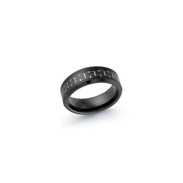 Tungsten Black Carben Fiber Wedding Band Size 12 Swede's Jewelers East Windsor, CT