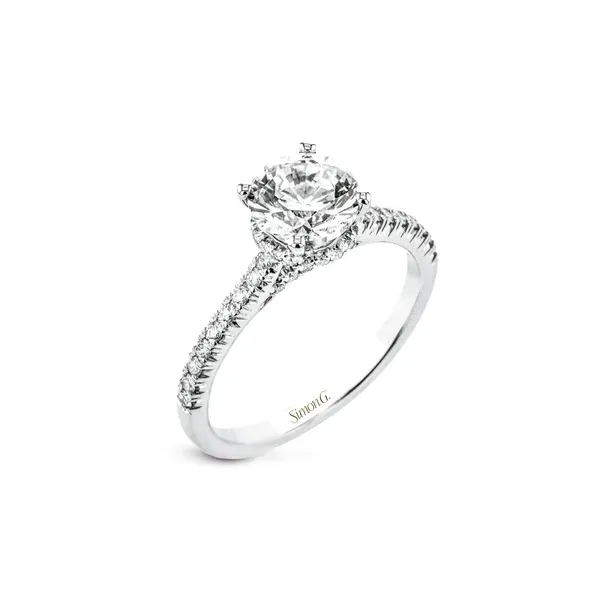 SimonG 18kt WG Eng Ring Swede's Jewelers East Windsor, CT