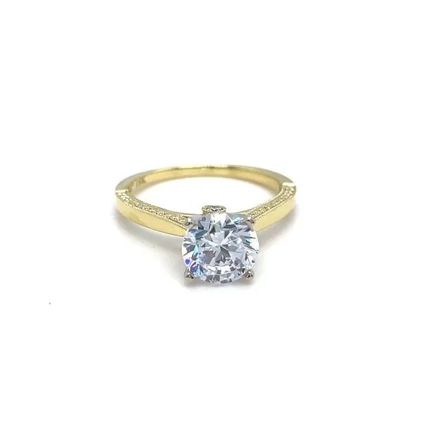 Simon G 18Kt Yellow Gold Semi-mount Diamond Engagment Ring Swede's Jewelers East Windsor, CT