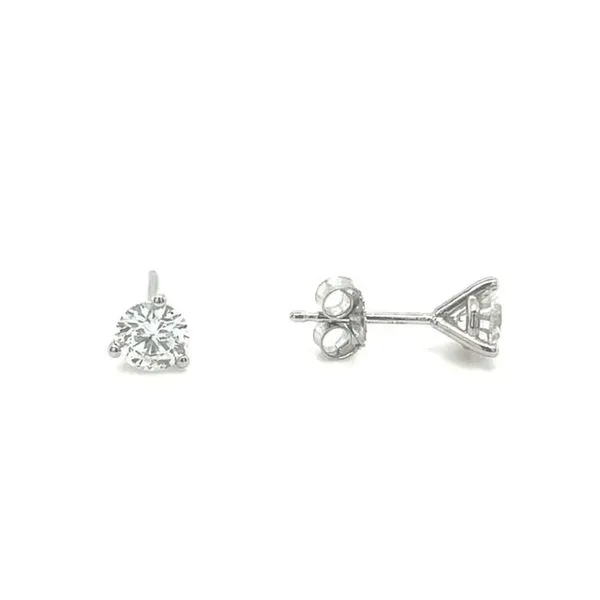 14Kt White Gold 1.50Ctw Diamond Martini Set Stud Earrings Swede's Jewelers East Windsor, CT