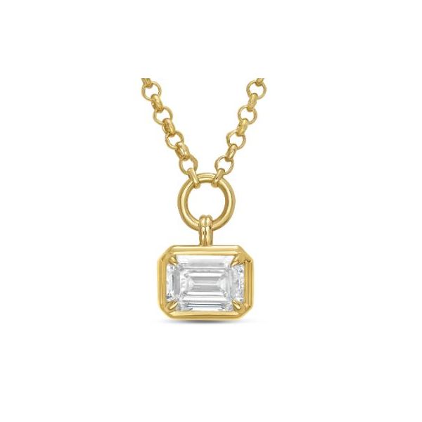 14 KY Lab Grown Diamond Necklace, 1.15 Cts, emerald cut Swede's Jewelers East Windsor, CT