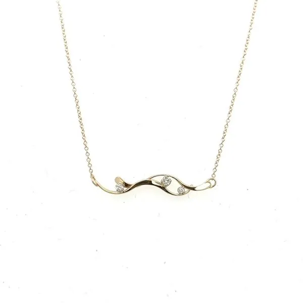 Tom Kruskal 14Kt Yellow Gold 0.10Ctw Diamond River Stones Necklace Swede's Jewelers East Windsor, CT