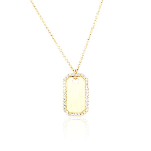 14Kt Yellow Gold Diamond .19CTW Tag on 18