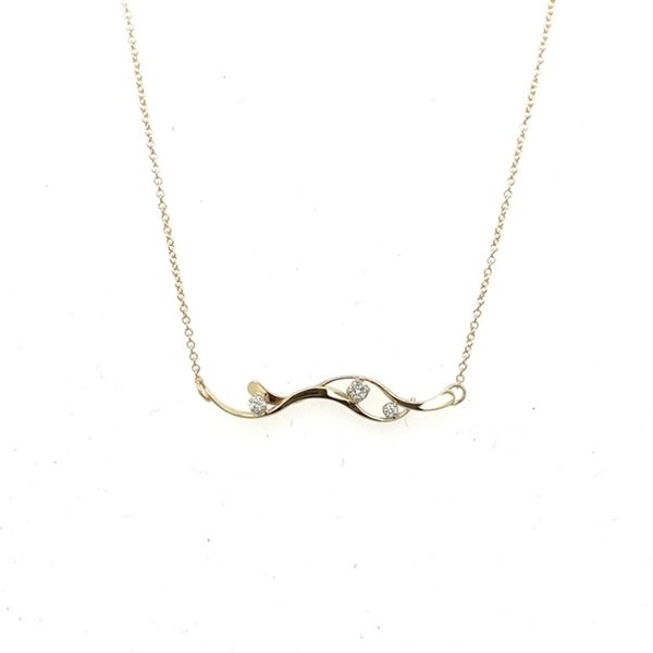 Tom Kruskal 14Kt Yellow Gold 0.10Ctw Diamond River Stones Necklace Swede's Jewelers East Windsor, CT