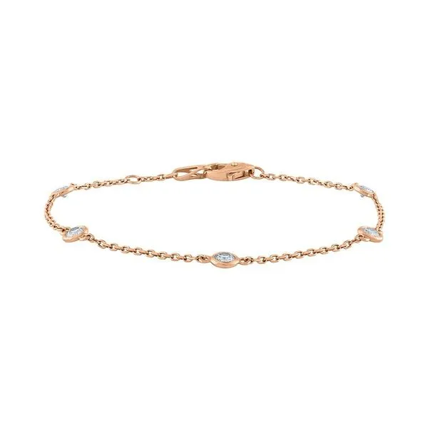 14kt Yellow Gold Diamonds by the Yard Bracelet Swede's Jewelers East Windsor, CT