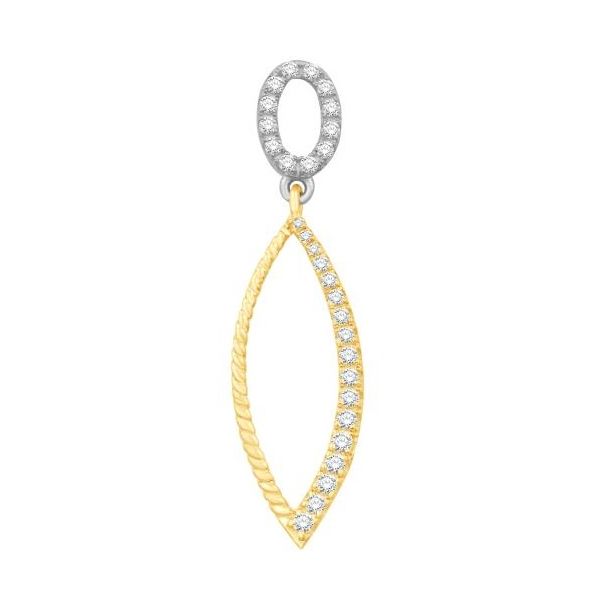 14Kt Yellow Gold / White Gold .28CTW G-H SI Drop Pendant Swede's Jewelers East Windsor, CT