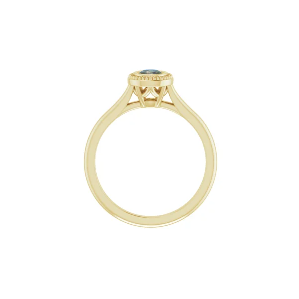 14kt Yellow Gold Onyx Ring With Milgrain Swede's Jewelers East Windsor, CT