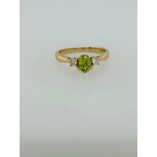 Peridot 3 stone ring Swede's Jewelers East Windsor, CT