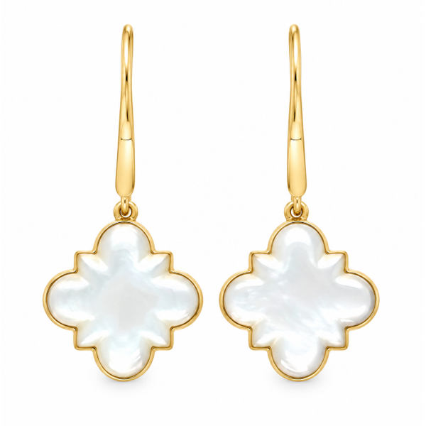 14Kt Yellow Gold MOP Drop Earrings Swede's Jewelers East Windsor, CT