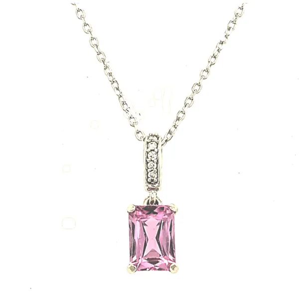 Pink Sapphire and Diamond Pendant Swede's Jewelers East Windsor, CT
