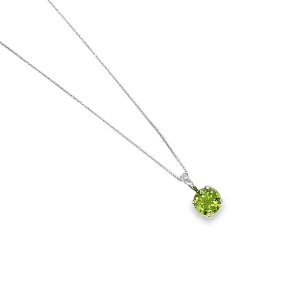 14Kt White Gold Peridot Pendant Swede's Jewelers East Windsor, CT