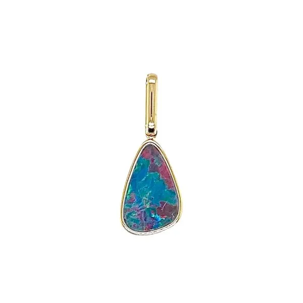 14K Yellow Gold Australian Opal Doublet Pendant similar item image